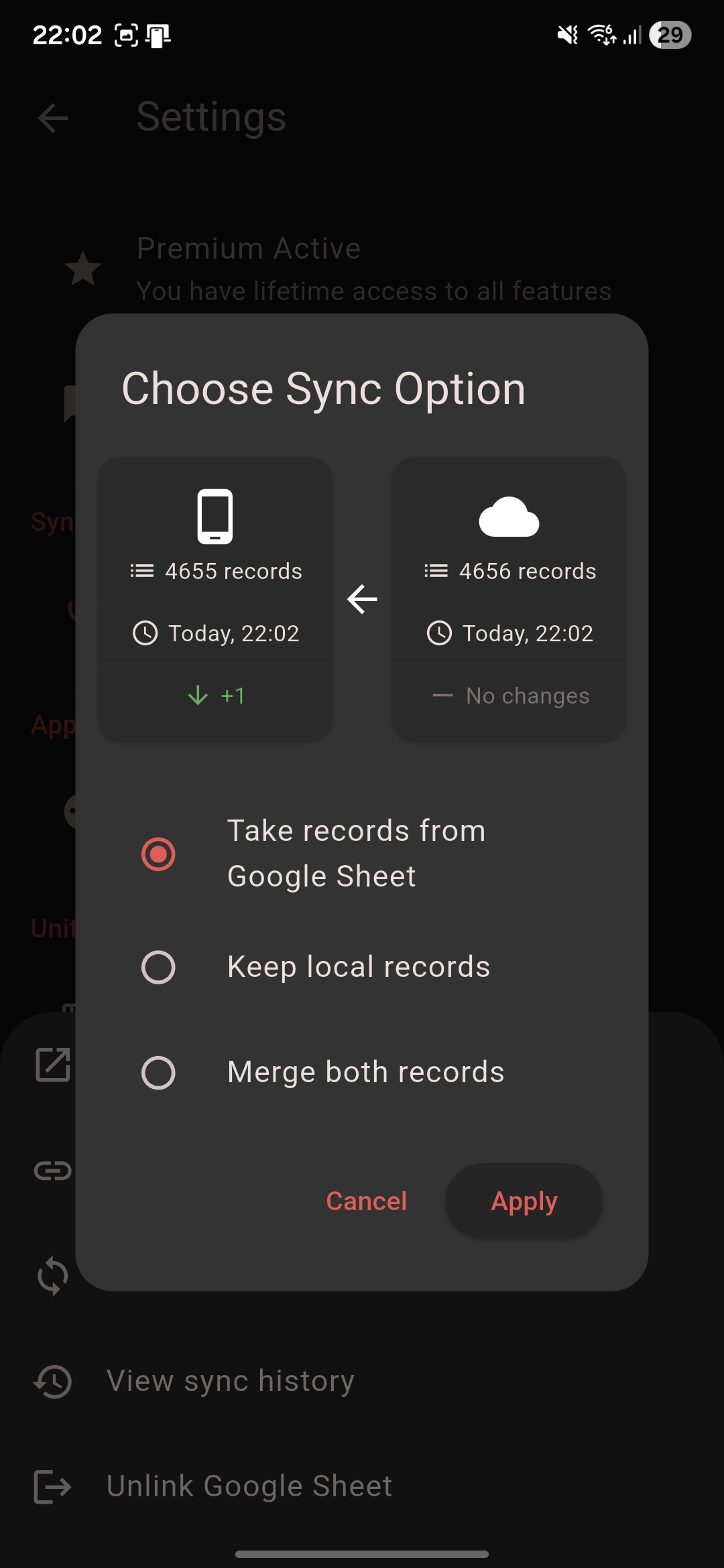 Seamless Google Sheets Sync